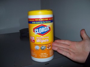 A disinfecting wipe works well for the cleaning of your dashboard.