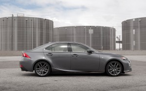 Crisp luxury cars such as the 2014 Lexus IS 250 are both fashionable and frugal.