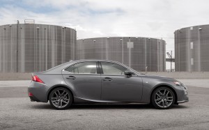 Crisp luxury cars such as the 2014 Lexus IS 250 are both fashionable and frugal. 