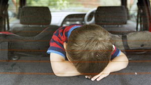 Child stuck in hot locked car