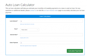 Our auto loan calculator can help you figure out your monthly payment.