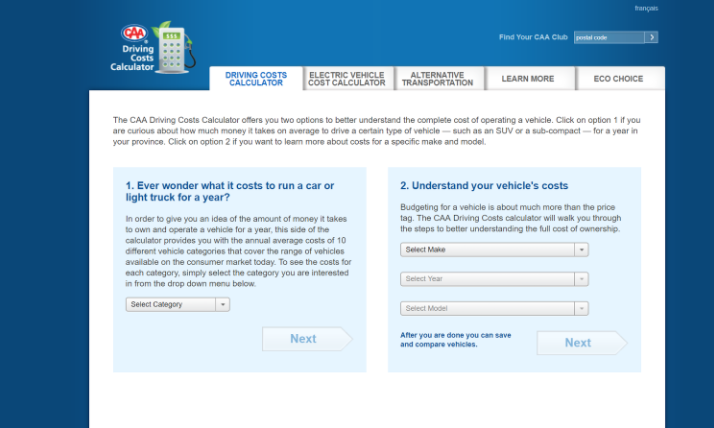 This fuel calculator from CAA can give you an estimate on your car’s gas costs.