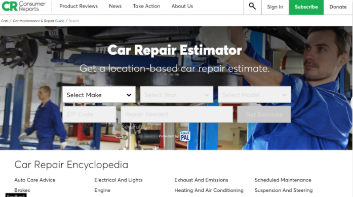 This car repair estimator can help you determine the cost of your car maintenance. 